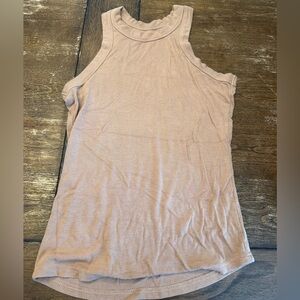 Elegant Sleeveless Beige Tank Top
